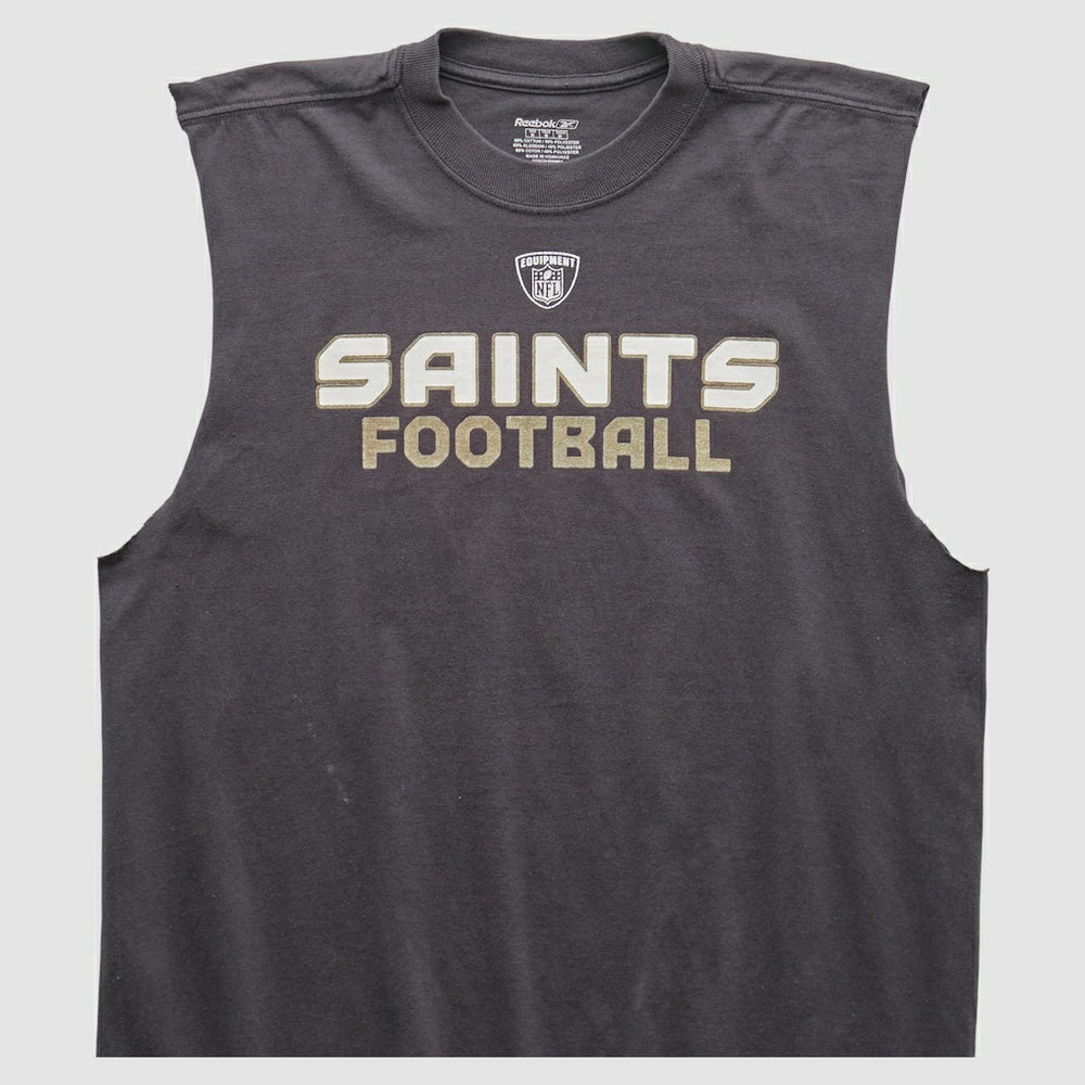 New Orleans Saints Reebok 2000s Tank - Black Vintage sale