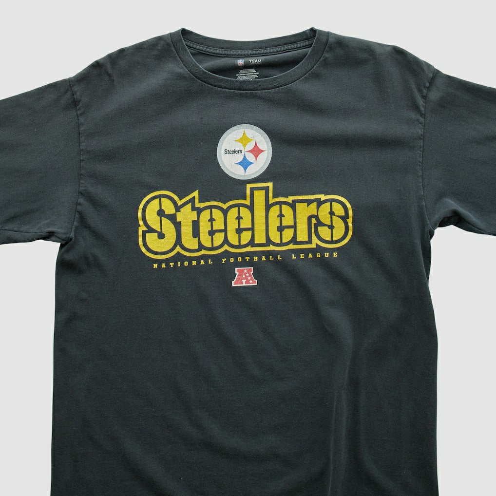 Pittsburgh Steelers NFL 2000s Long Sleeve T-shirt - Black Vintage cheap
