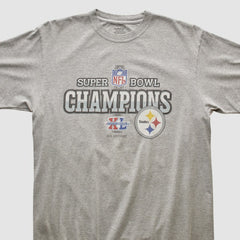 Pittsburgh Steelers Reebok 2006 T-shirt - Heather Gray Vintage on sale