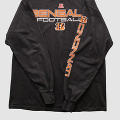 Cincinnati Bengals NFL 2000s Long Sleeve T-shirt - Black Vintage outlet