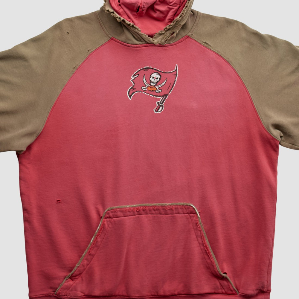 Tampa Bay Buccaneers Reebok 2000s Hooded Pullover Sweatshirt - Red Vintage sale