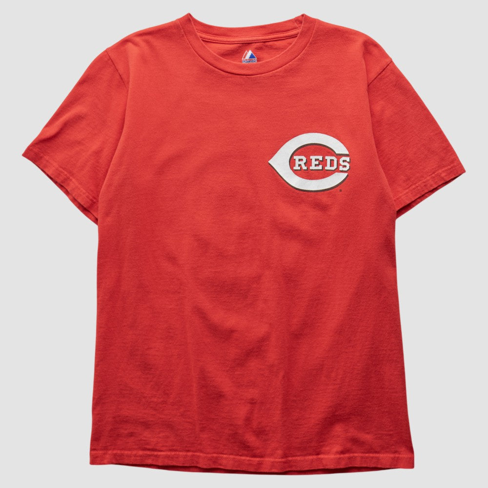 Cincinnati Reds Majestic 2000s T-shirt - Red Vintage