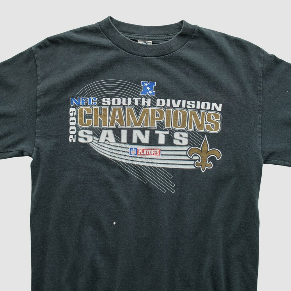 New Orleans Saints Alstyle Apparel 2009 Long Sleeve T-shirt - Black Vintage for sale