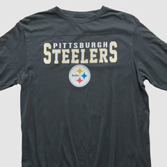 Pittsburgh Steelers Team Edition Apparel 2000s Long Sleeve T-shirt - Charcoal Vintage for sale