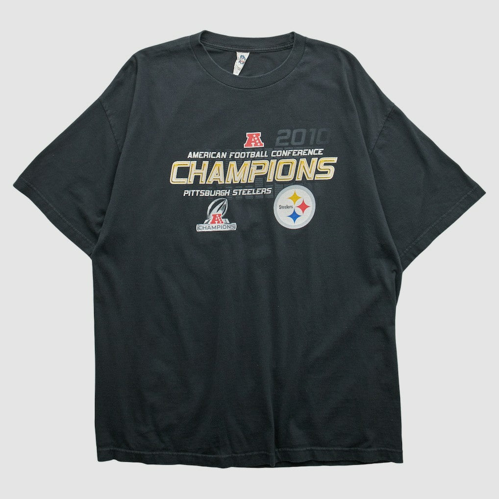 Pittsburgh Steelers Alstyle 2010 T-shirt - Black Vintage discount