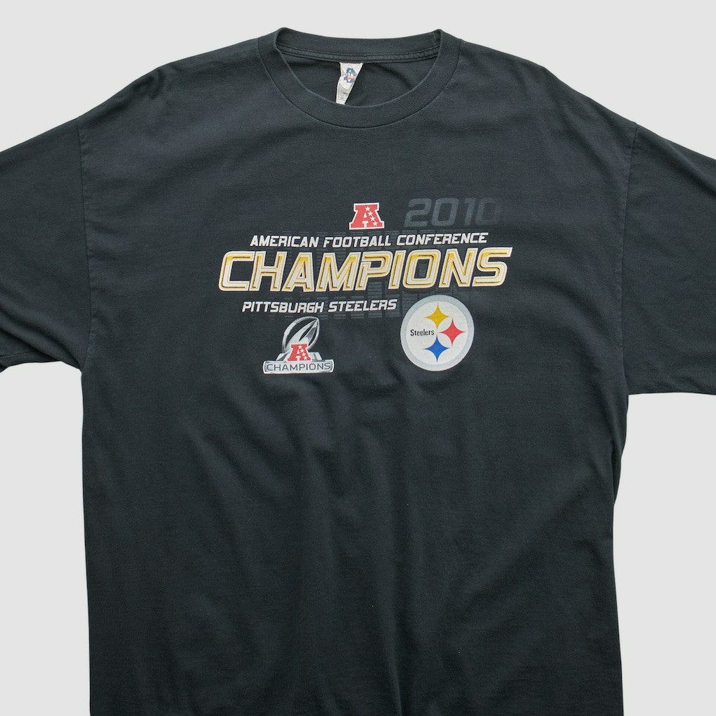 Pittsburgh Steelers Alstyle 2010 T-shirt - Black Vintage discount