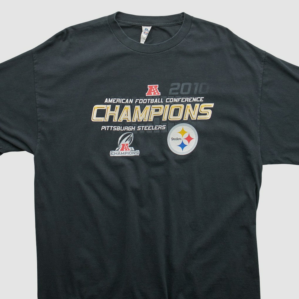 Pittsburgh Steelers Alstyle 2010 T-shirt - Black Vintage discount