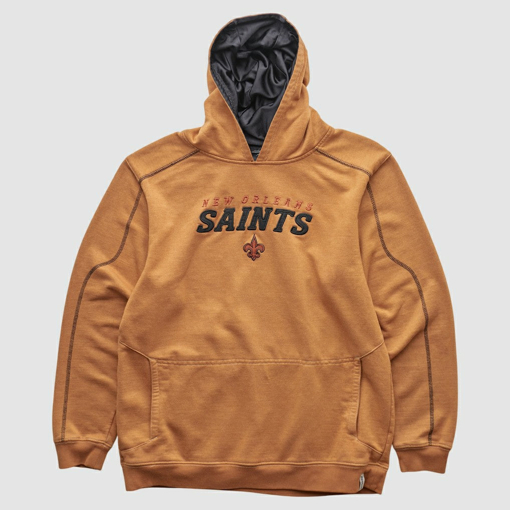 New Orleans Saints 2000s Hooded Pullover Sweatshirt - Tan Vintage discount