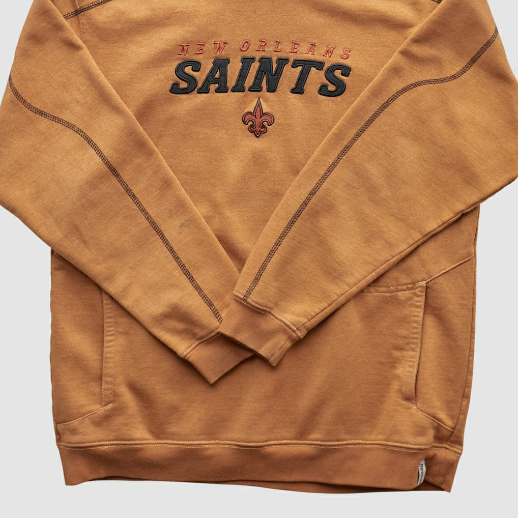 New Orleans Saints 2000s Hooded Pullover Sweatshirt - Tan Vintage discount