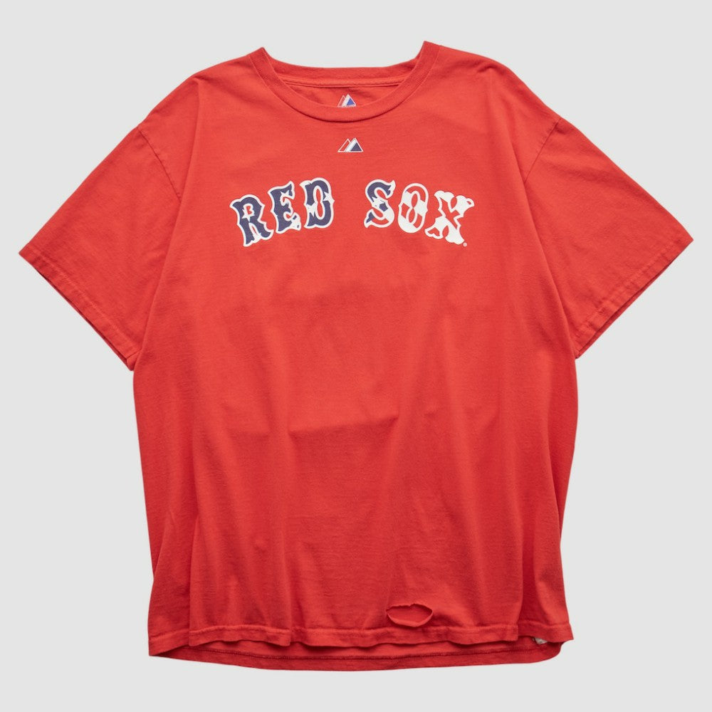 Boston Red Sox Majestic 2010s T-shirt - Red Vintage