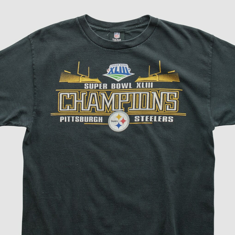 Pittsburgh Steelers NFL 2009 T-shirt - Black Vintage cheap