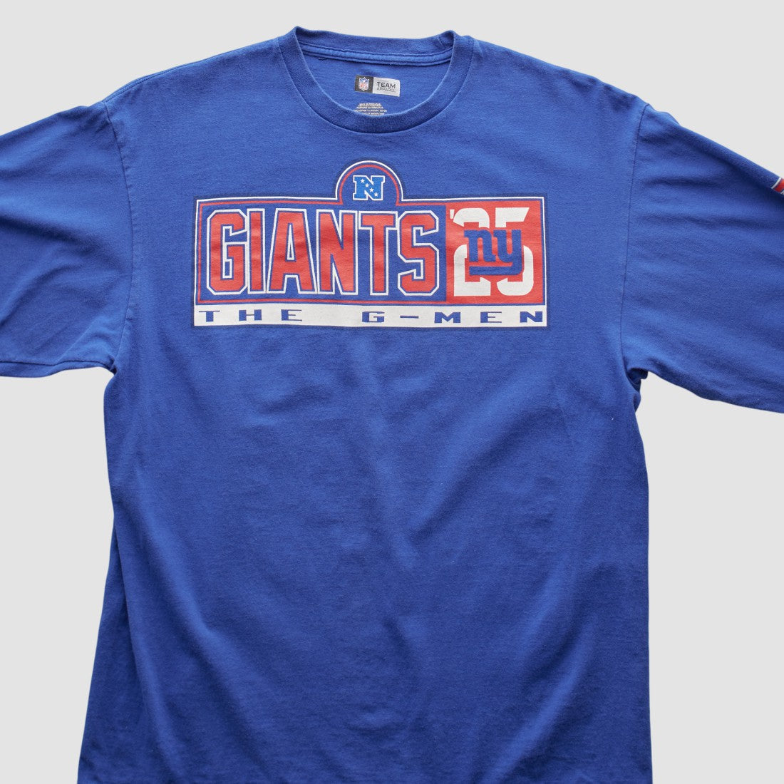 New York Giants NFL 2000s Long Sleeve T-shirt - Blue Vintage on sale