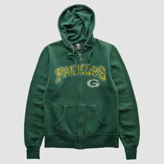 Green Bay Packers NFL 2010s Hooded Full Zip Sweatshirt - Green Vintage online