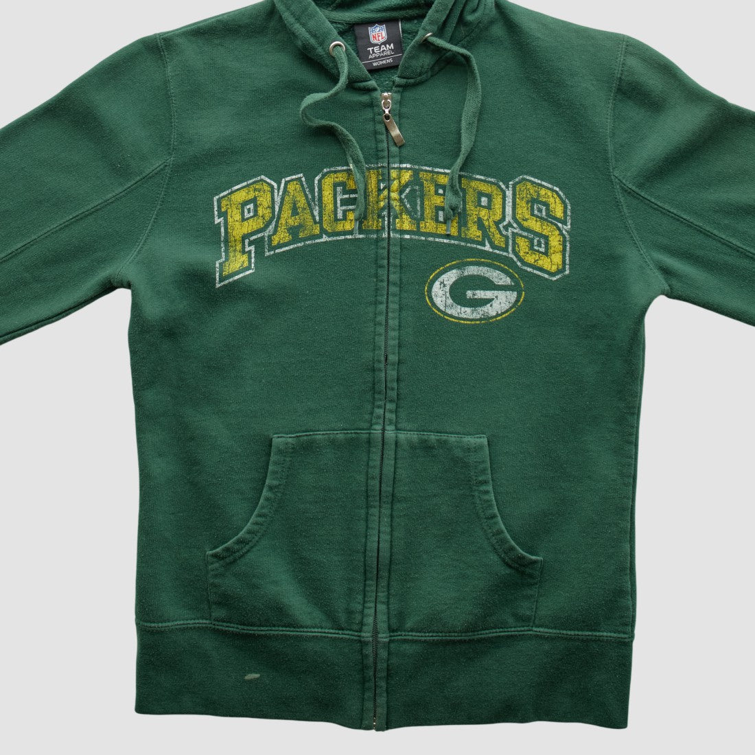 Green Bay Packers NFL 2010s Hooded Full Zip Sweatshirt - Green Vintage online