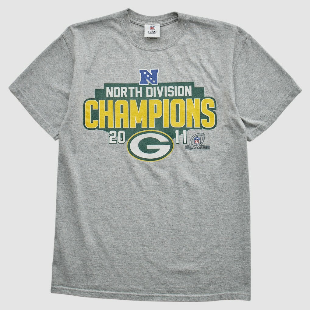 Green Bay Packers Team Edition Apparel 2011 T-shirt - Heather Gray Vintage on sale