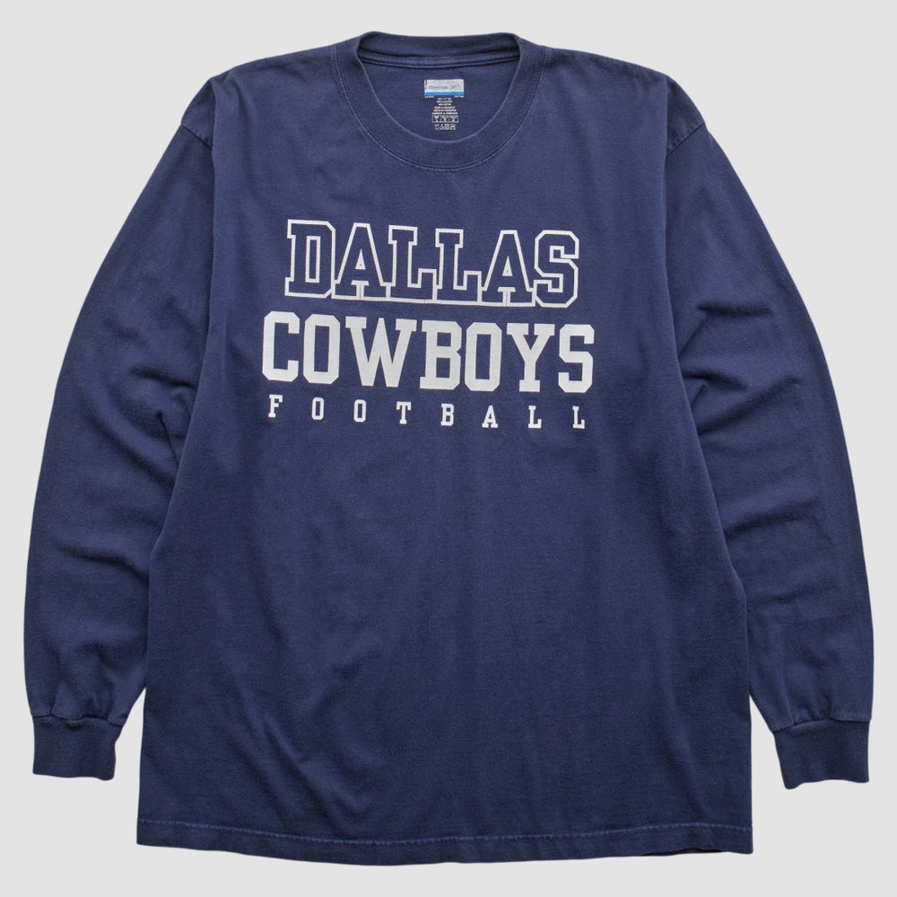 Dallas Cowboys Reebok 2000s Long Sleeve T-shirt - Navy Vintage cheap