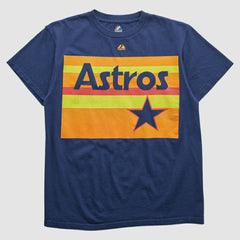 Houston Astros Majestic 2000s T-shirt - Navy Vintage