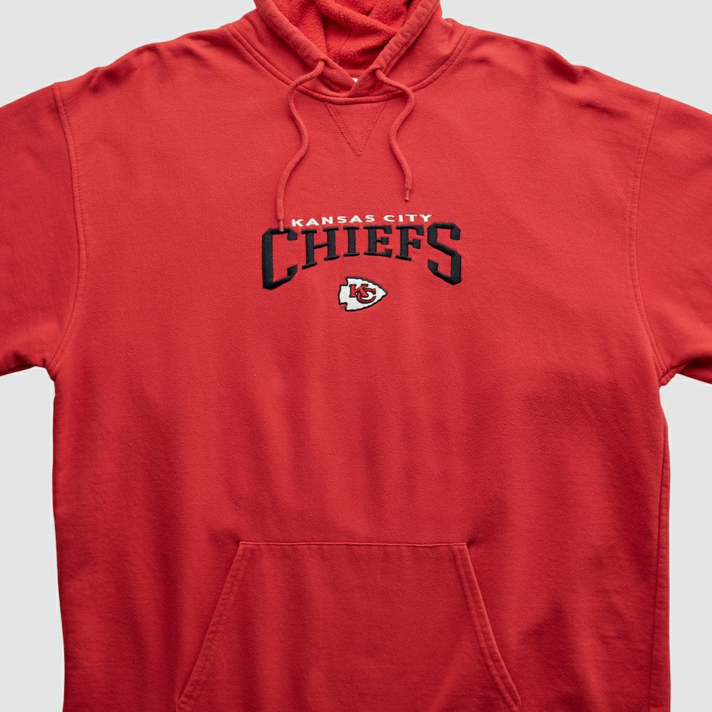 Kansas City Chiefs NFL 2000s Hooded Pullover Sweatshirt - Red Vintage on sale