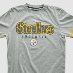 Pittsburgh Steelers NFL 2000s Long Sleeve T-shirt - Heather Gray Vintage on sale