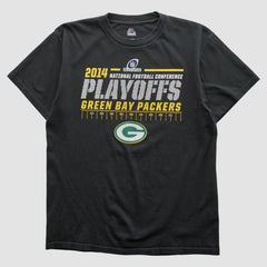 Green Bay Packers Majestic 2014 T-shirt - Black Vintage discount