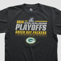Green Bay Packers Majestic 2014 T-shirt - Black Vintage discount