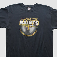New Orleans Saints Gildan 2009 T-shirt - Black Vintage for sale