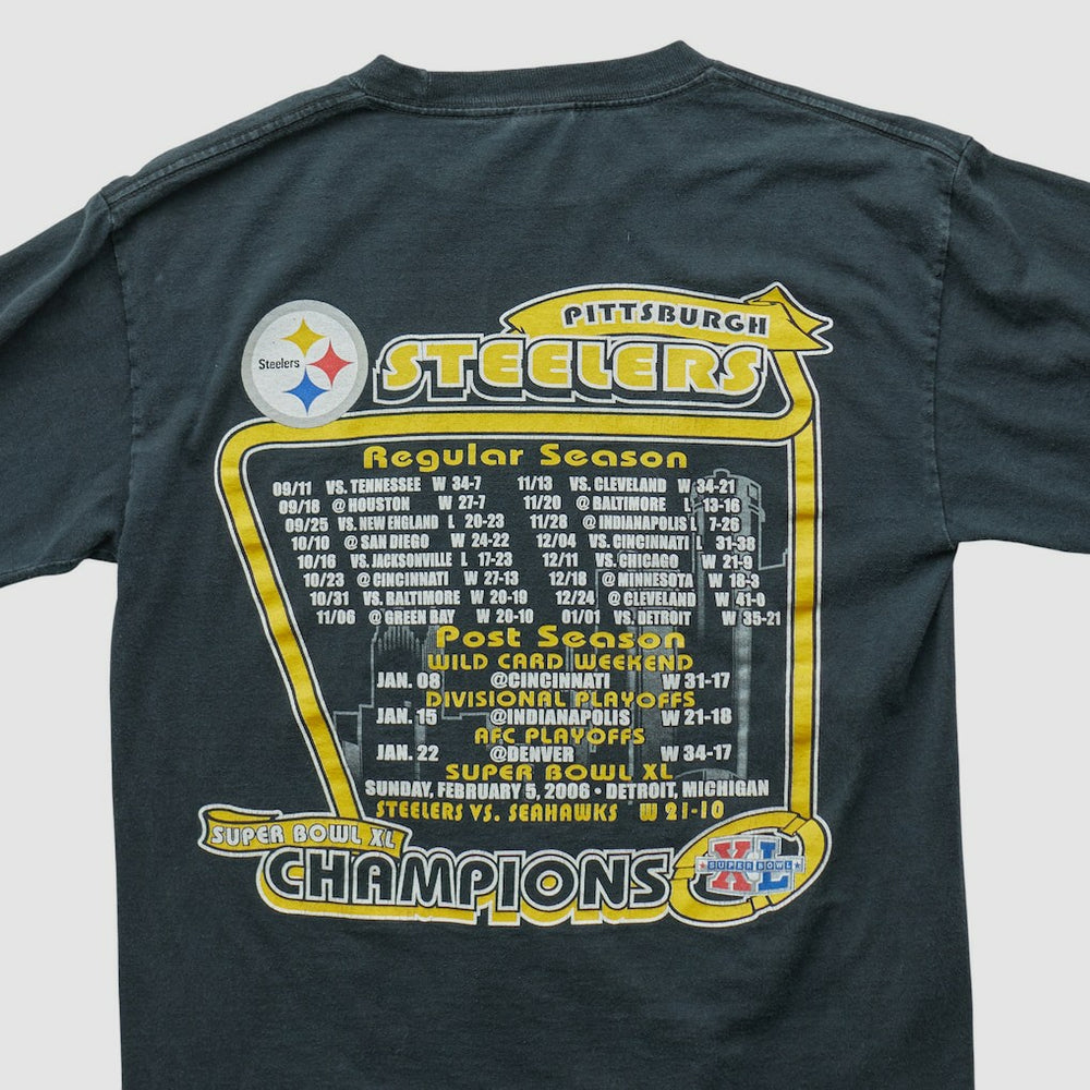 Pittsburgh Steelers Alstyle 2006 Long Sleeve T-shirt - Black Vintage cheap