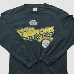 Pittsburgh Steelers Alstyle 2006 Long Sleeve T-shirt - Black Vintage cheap