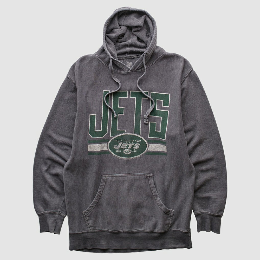 New York Jets NFL 2010s Hooded Pullover Sweatshirt - Dark Heather Gray Vintage online