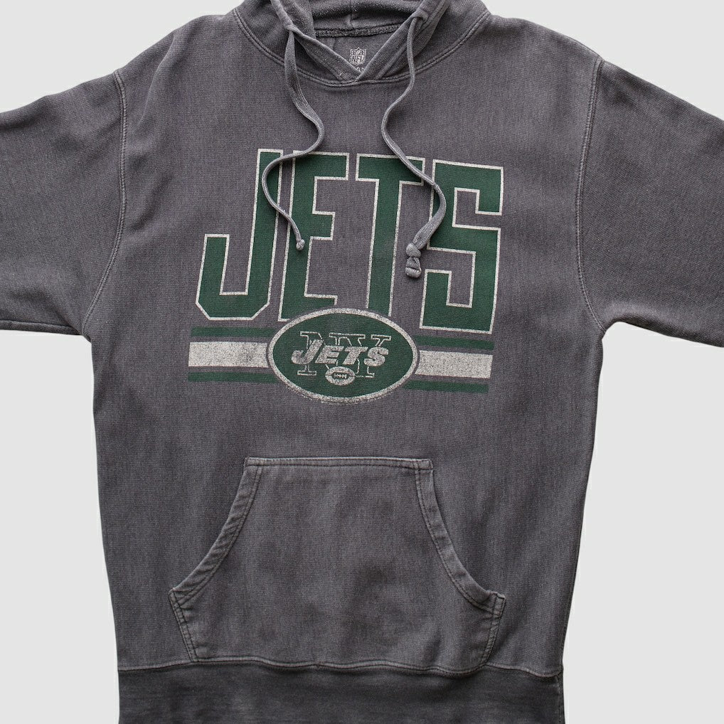 New York Jets NFL 2010s Hooded Pullover Sweatshirt - Dark Heather Gray Vintage online