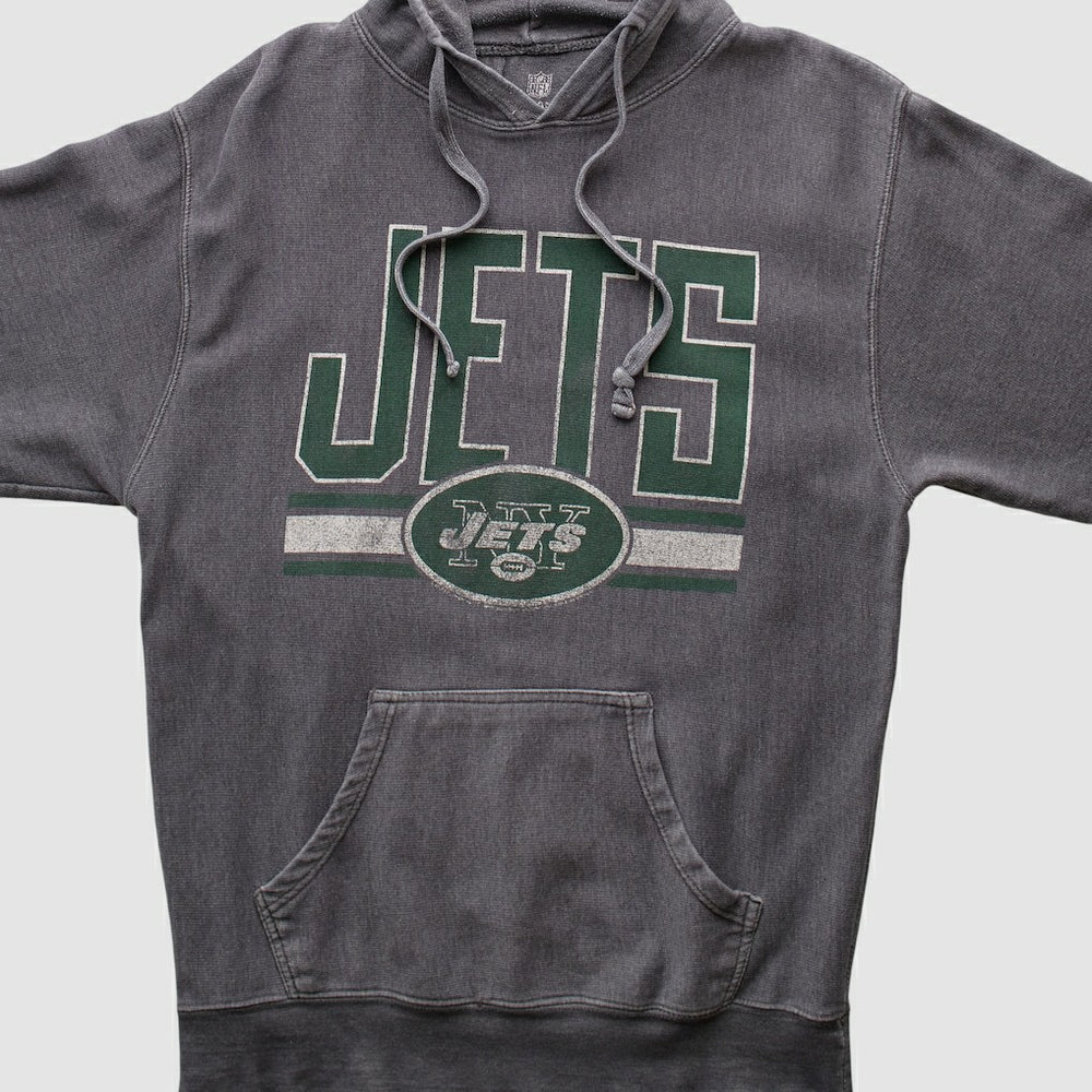 New York Jets NFL 2010s Hooded Pullover Sweatshirt - Dark Heather Gray Vintage online