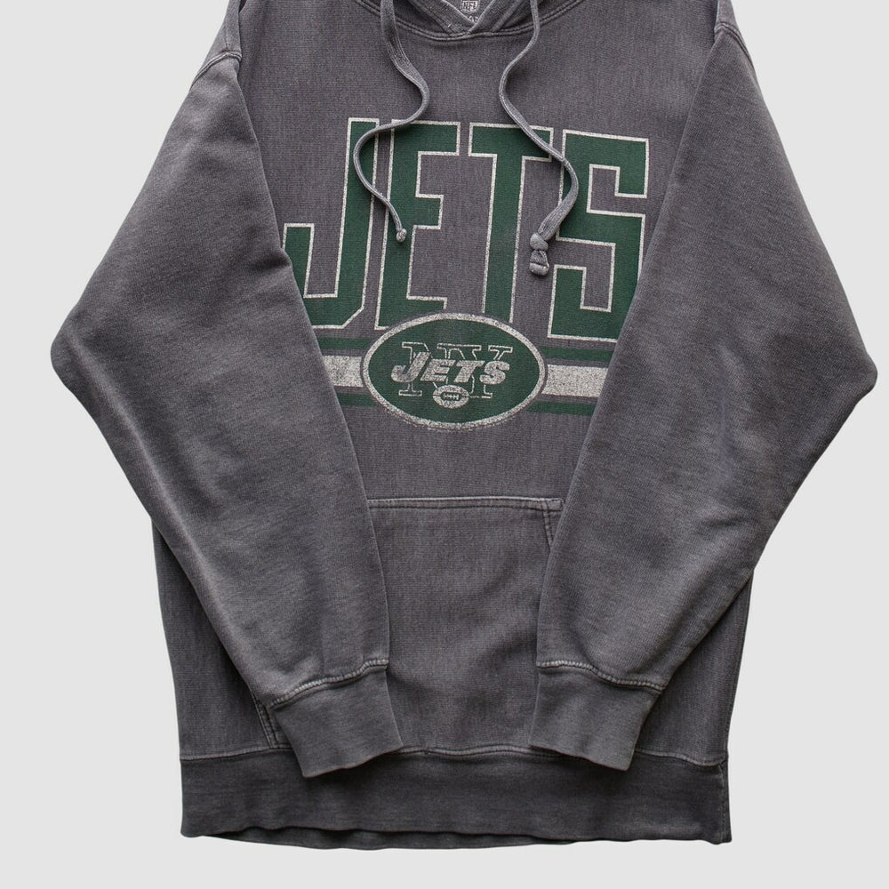 New York Jets NFL 2010s Hooded Pullover Sweatshirt - Dark Heather Gray Vintage online