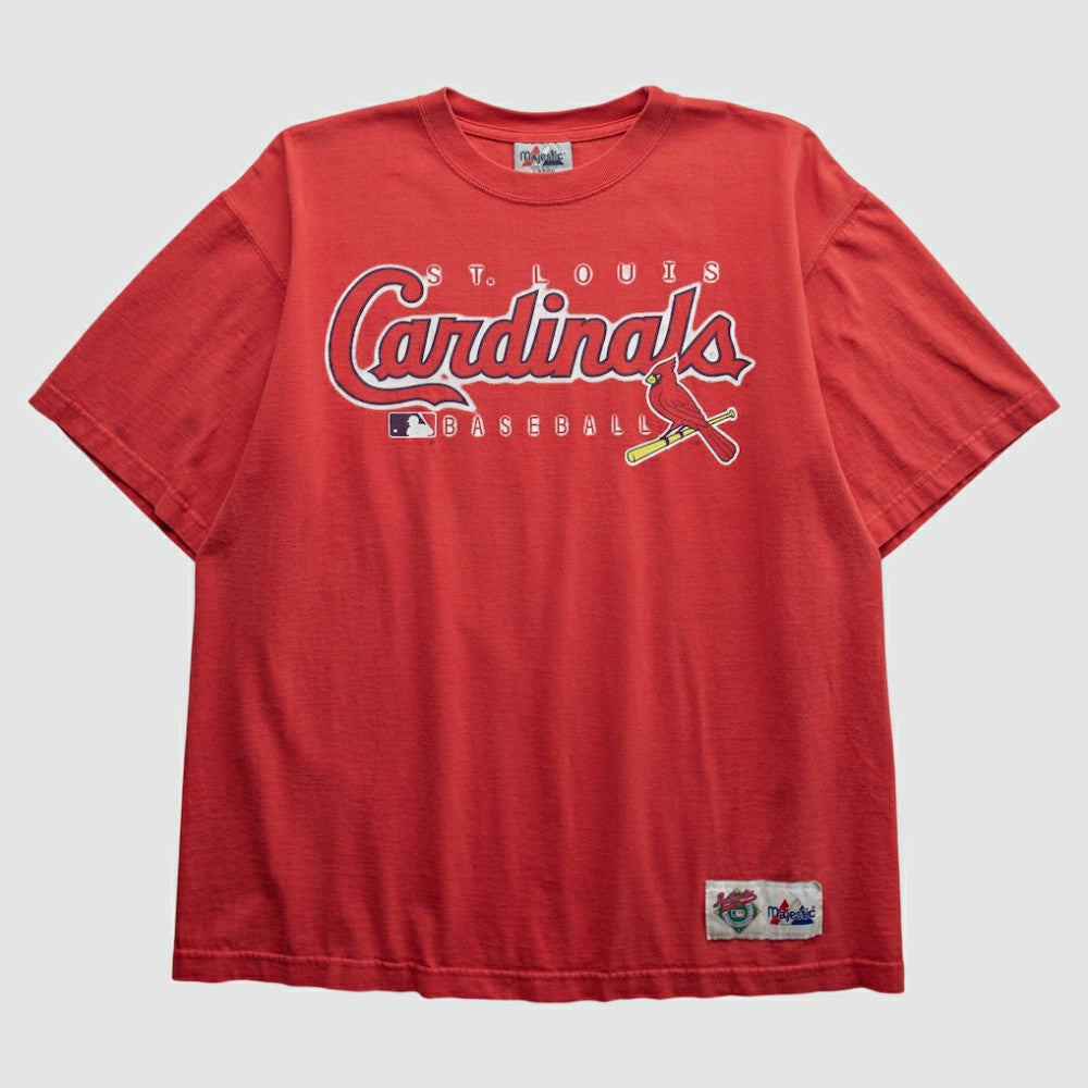 St. Louis Cardinals Majestic 2000s T-shirt - Red Vintage