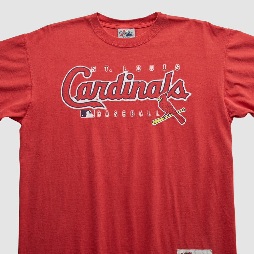 St. Louis Cardinals Majestic 2000s T-shirt - Red Vintage