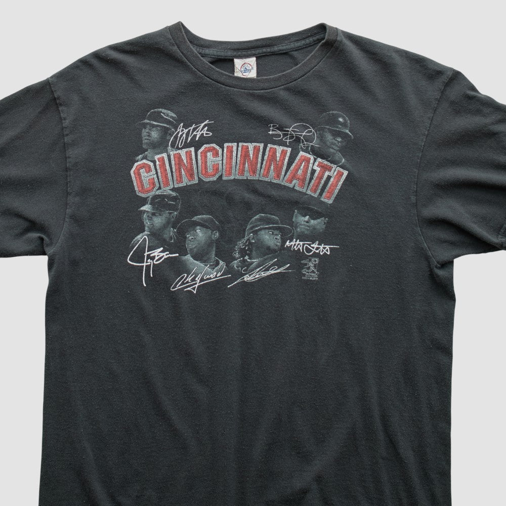 Cincinnati Reds Pro Weight 2014 T-shirt - Charcoal Vintage