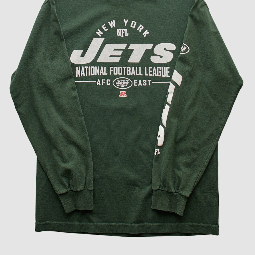 New York Jets Team Edition Apparel 2010s Long Sleeve T-shirt - Green Vintage on sale