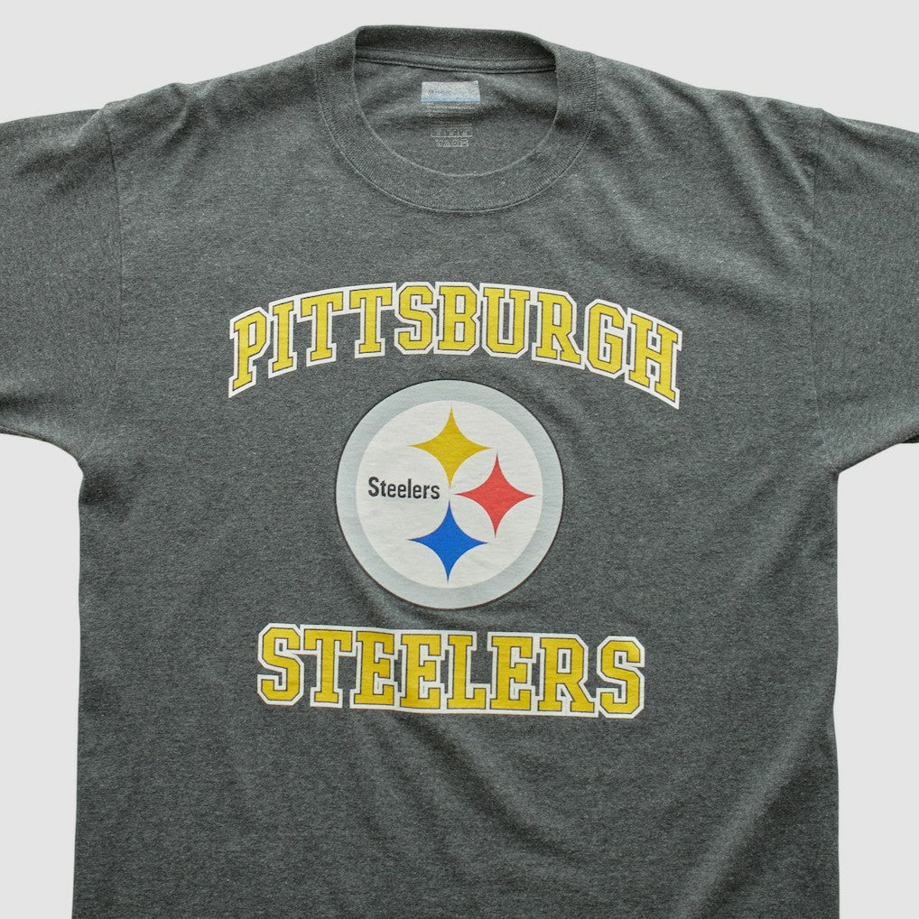 Pittsburgh Steelers 2000s Long Sleeve T-shirt - Dark Heather Gray Vintage for sale