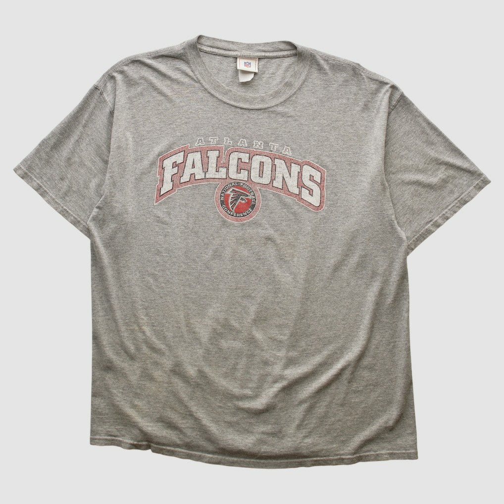 Atlanta Falcons NFL 2000s T-shirt - Heather Gray Vintage on sale