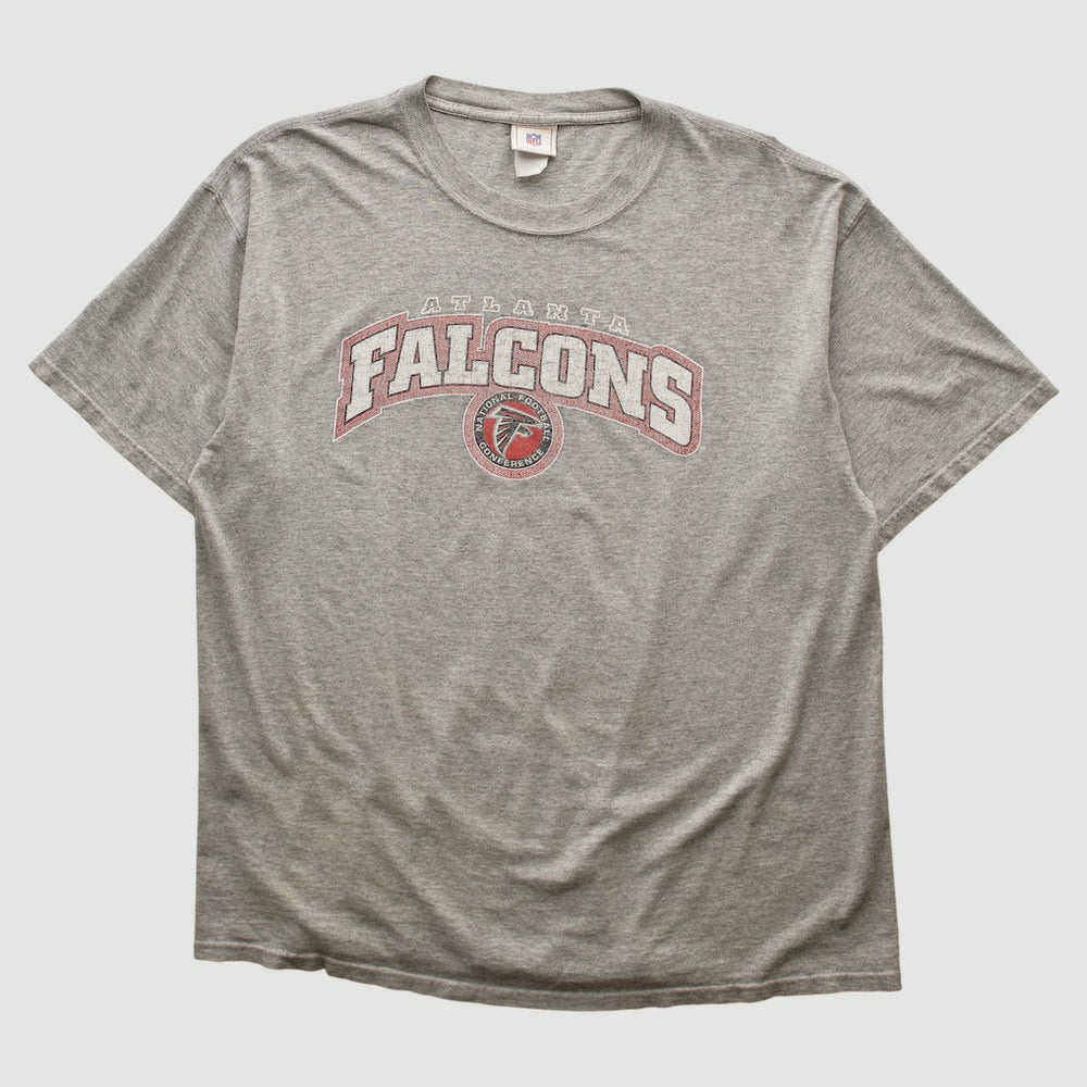 Atlanta Falcons NFL 2000s T-shirt - Heather Gray Vintage on sale