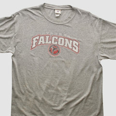 Atlanta Falcons NFL 2000s T-shirt - Heather Gray Vintage on sale