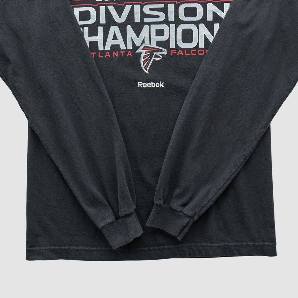 Atlanta Falcons Reebok 2010 Long Sleeve T-shirt - Black Vintage for sale