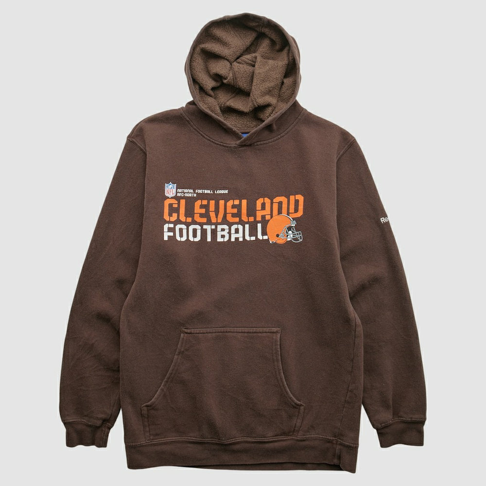 Cleveland Browns Reebok 2000s Hooded Pullover Sweatshirt - Brown Vintage cheap