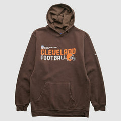 Cleveland Browns Reebok 2000s Hooded Pullover Sweatshirt - Brown Vintage cheap