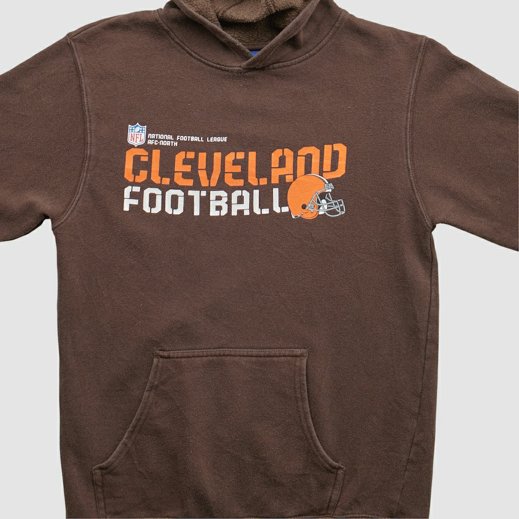 Cleveland Browns Reebok 2000s Hooded Pullover Sweatshirt - Brown Vintage cheap