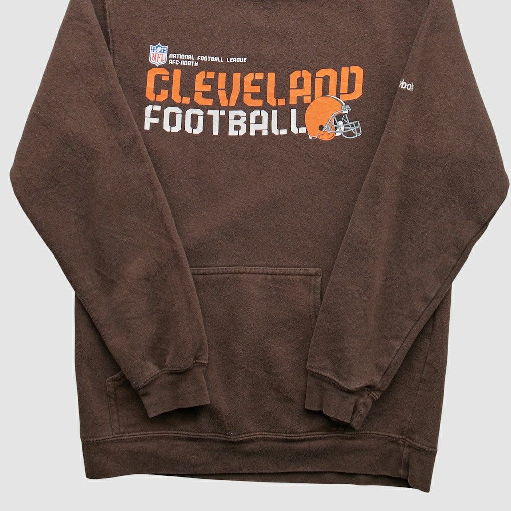 Cleveland Browns Reebok 2000s Hooded Pullover Sweatshirt - Brown Vintage cheap