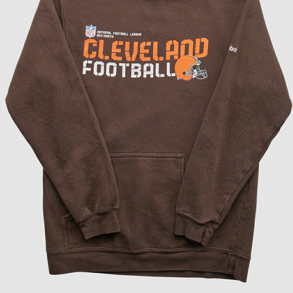 Cleveland Browns Reebok 2000s Hooded Pullover Sweatshirt - Brown Vintage cheap