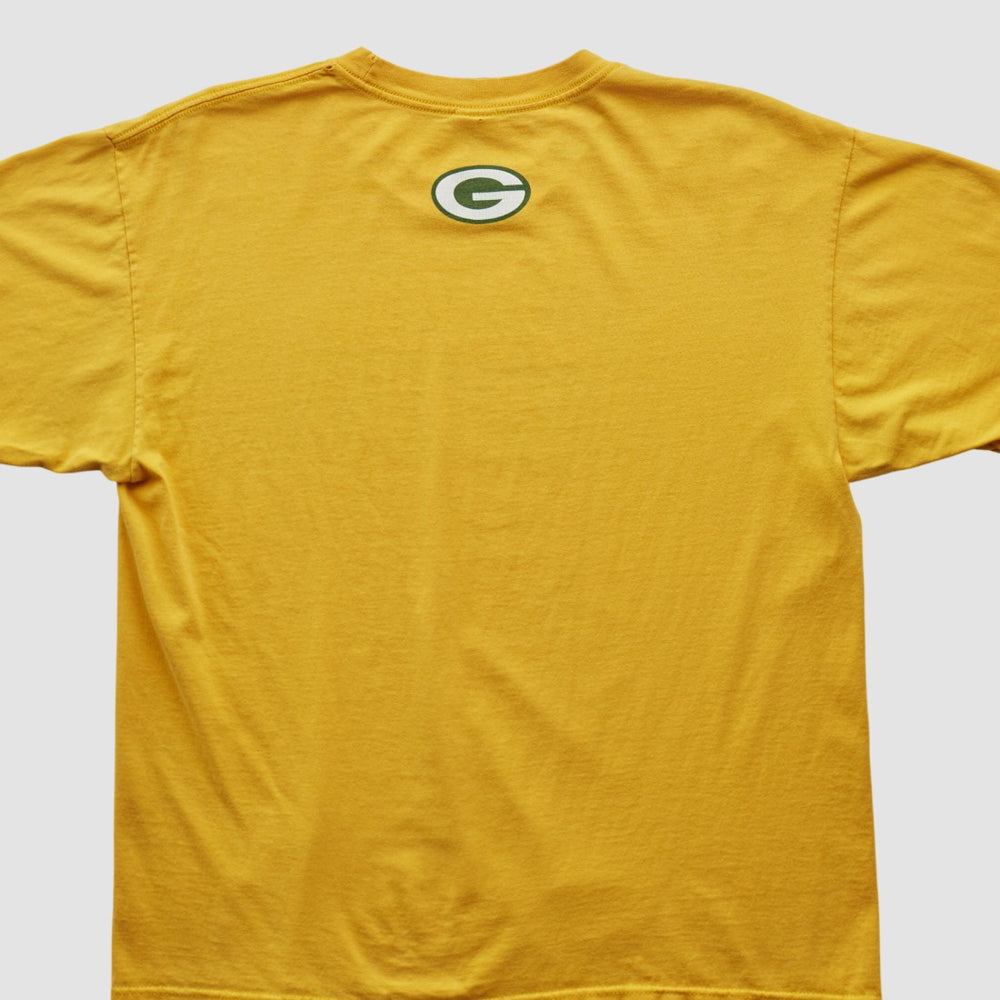 Green Bay Packers Reebok 2000s T-shirt - Yellow Vintage cheap