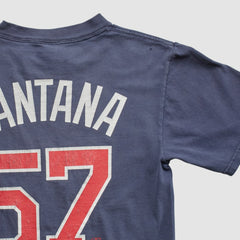 Minnesota Twins Majestic 2000s T-shirt - Navy Vintage