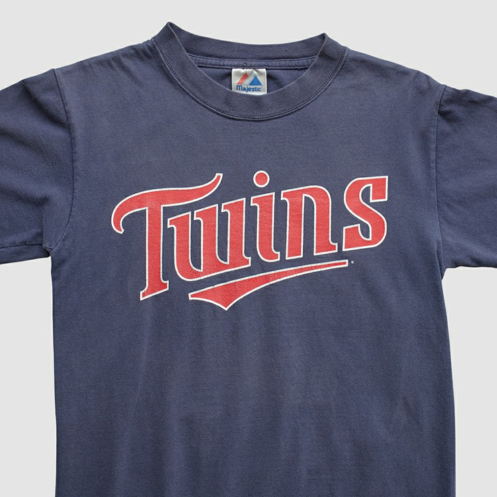 Minnesota Twins Majestic 2000s T-shirt - Navy Vintage
