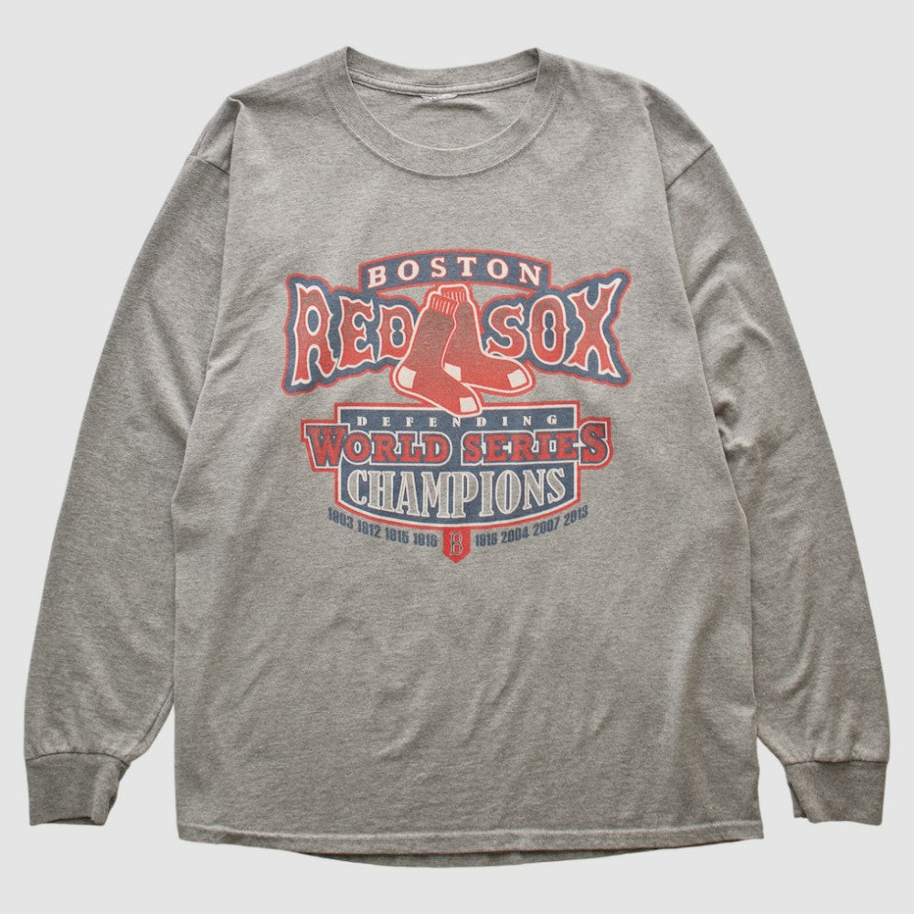Boston Red Sox 2013 Long Sleeve T-shirt - Heather Gray Vintage